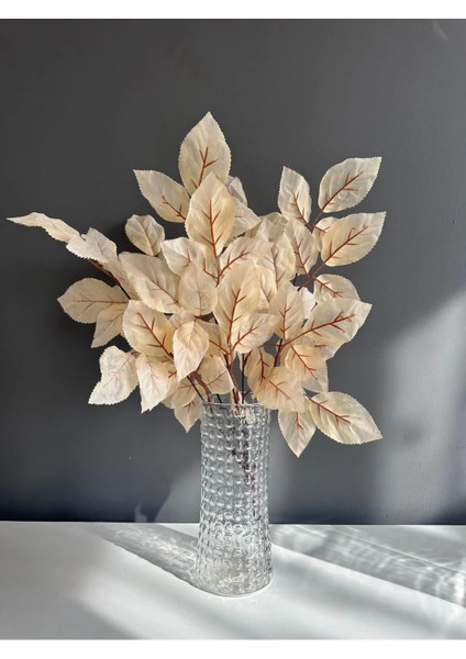 Dekoratif Kaliteli Pastel Lüx Demet 5 Dallı 60 cm