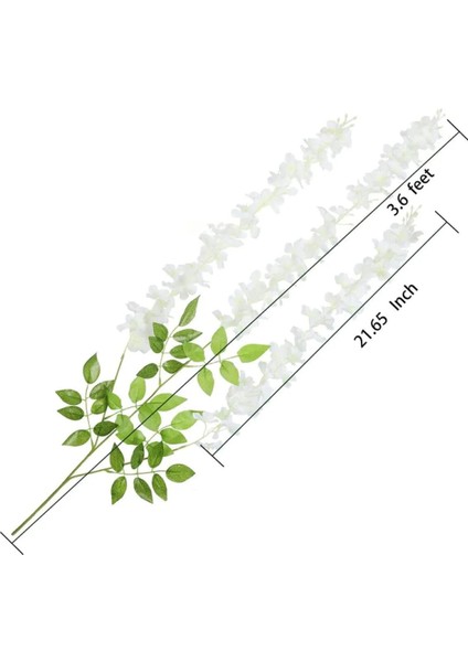 Yapay Sarkan Akasya Çiçeği 100 cm Beyaz 12 Li Paket Akasya 12Lİ modelleri