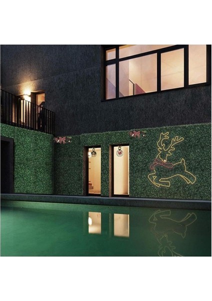 10'adetli Dekoratif Yapay Bitki Duvar Kaplama Panel Şimşir Tabaka 40X60 cm Yeşil Dikey Bahçe