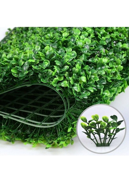 10'adetli Dekoratif Yapay Bitki Duvar Kaplama Panel Şimşir Tabaka 40X60 cm Yeşil Dikey Bahçe fiyatları