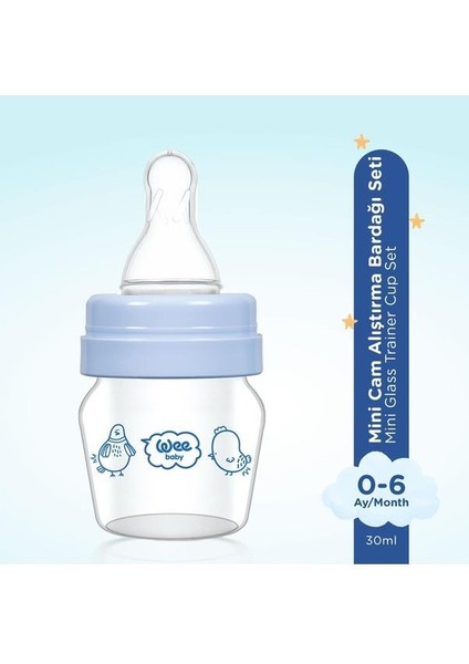 Mini Cam Alıştırma Bardağı Seti 30 ml 0-6 Ay Mavi fiyatları
