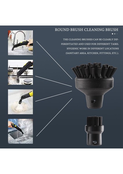 Karcher Sc1 Sc2 Sc3 Sc4 Için Büyük Yuvarlak Fırça Temizleme Fırçası Buharlı Temizleyici Bağlantı Adaptörü Ev Temizleme Fırçası (Yurt Dışından) modelleri