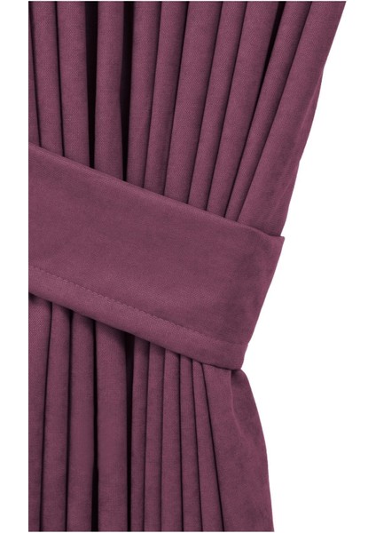 Petek Dokulu Kadife Dokuma Normal (1 x 2.5)Pileli Fon Perde (Mürdüm) fiyatları