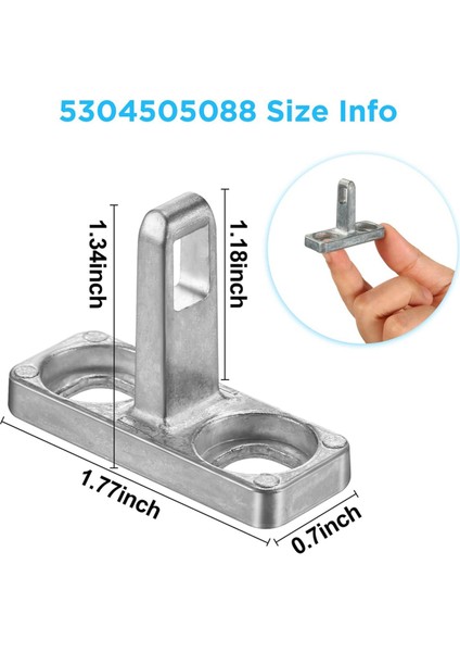 Electrolux Frigidaire Çamaşır Makinesi Parçaları ve Aksesuarları Için 5304505088 Çamaşır Makinesi Kapı Mandalı, 5304505088 Çamaşır Makinesi Kapı Kilidi (2'li Paket) (Yurt Dışından) modelleri