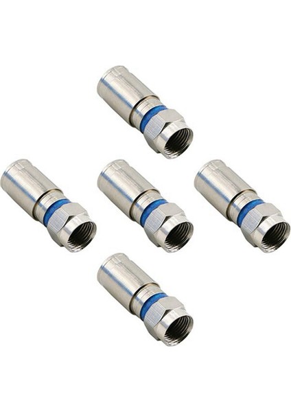 30PCS Rg6 F Sıkıştırma Konnektörü Rf Tel Konektörü Lehimsiz Adaptör Mavisi (Yurt Dışından) fiyatları