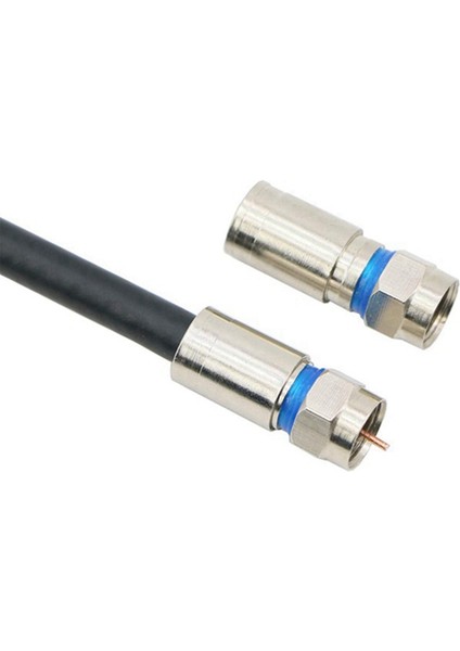 30PCS Rg6 F Sıkıştırma Konnektörü Rf Tel Konektörü Lehimsiz Adaptör Mavisi (Yurt Dışından) modelleri