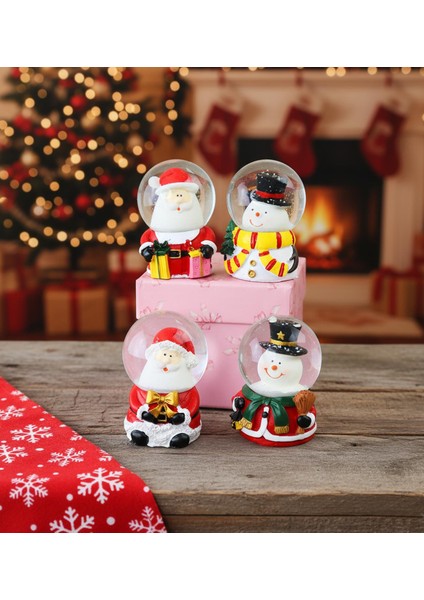 Yılbaşı Figürlü Mini Kar Küresi