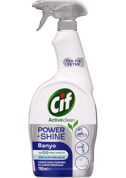 Power Shine Cleanboost Sprey Temizleyici Banyo İçin Temizleyici ve Kireç Çözücü 750 ML fiyatları