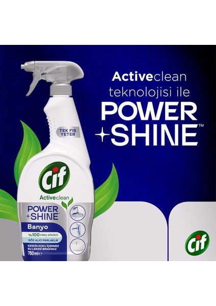 Power Shine Cleanboost Sprey Temizleyici Banyo İçin Temizleyici ve Kireç Çözücü 750 ML modelleri