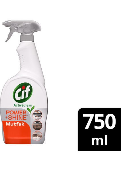 Power Shine Cleanboost Sprey Temizleyici Mutfak İçin Temizleyici ve Yağ Çözücü 750 ML