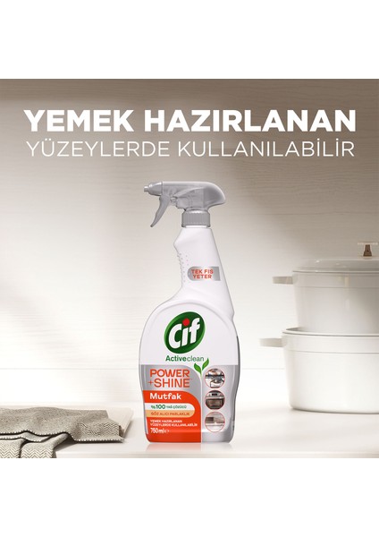 Power Shine Cleanboost Sprey Temizleyici Mutfak İçin Temizleyici ve Yağ Çözücü 750 ML indirimleri