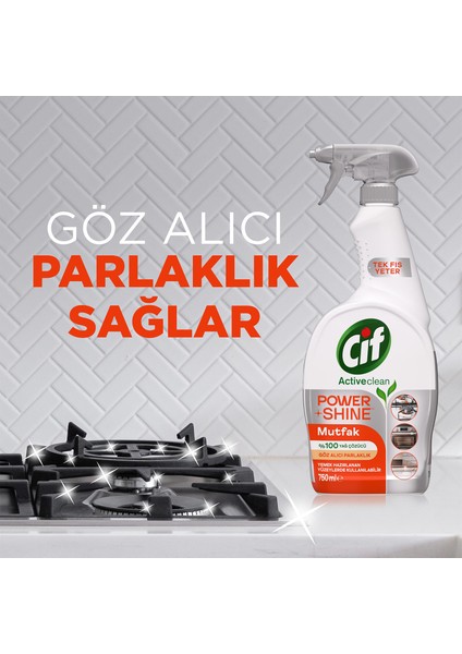 Power Shine Cleanboost Sprey Temizleyici Mutfak İçin Temizleyici ve Yağ Çözücü 750 ML