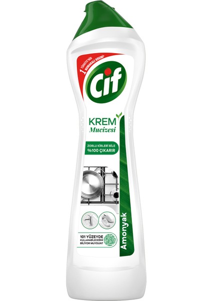 Krem Yüzey Temizleyici Amonyaklı Yağ ve Kireç Sökücü Leke Çıkarıcı 500 ML fiyatları