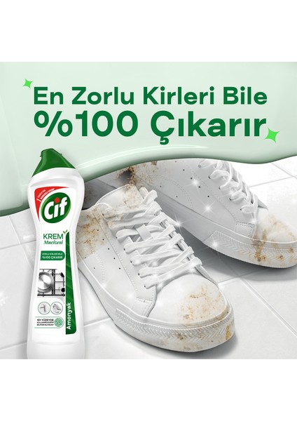 Krem Yüzey Temizleyici Amonyaklı Yağ ve Kireç Sökücü Leke Çıkarıcı 500 ML fırsatları