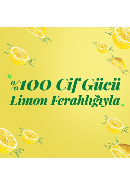 Krem Yüzey Temizleyici Limon Kokulu Yağ ve Kireç Sökücü Leke Çıkarıcı 500 ML