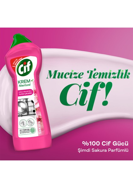 Krem Mucizesi Sakura Parfümlü Yüzey Temizleyici 750 ml modelleri