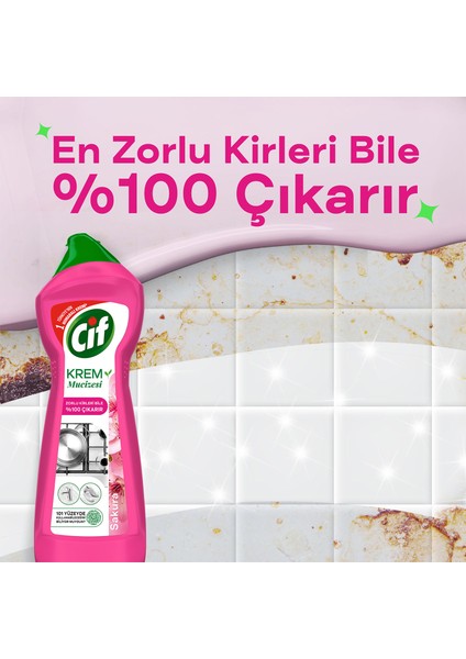 Krem Mucizesi Sakura Parfümlü Yüzey Temizleyici 750 ml fırsatları