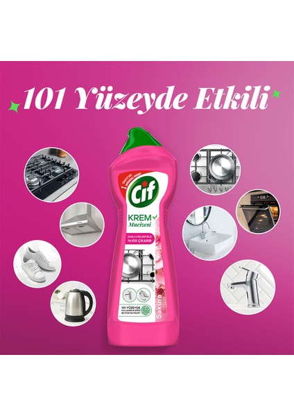Krem Mucizesi Sakura Parfümlü Yüzey Temizleyici 750 ml indirimleri