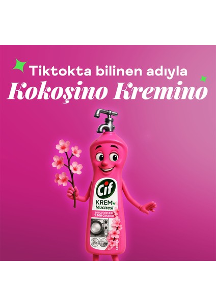 Krem Mucizesi Sakura Parfümlü Yüzey Temizleyici 750 ml