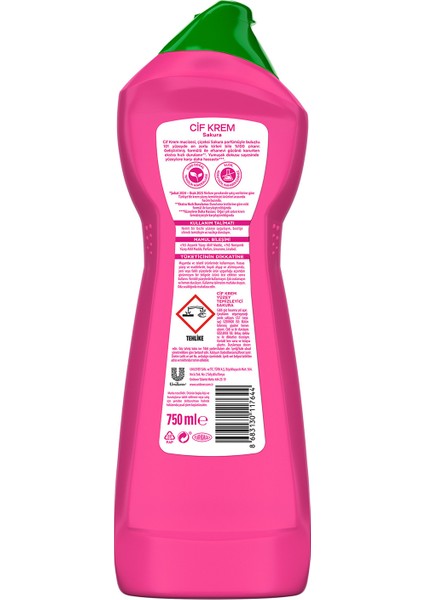 Krem Mucizesi Sakura Parfümlü Yüzey Temizleyici 750 ml