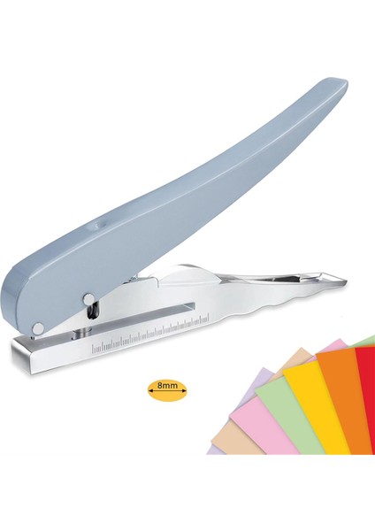 Tek Delikli Yumruk Ağır Deli Delik Puncher Single Paper Punch Taşınabilir El Uzun Erişim Deliği Yumruk 8mm (Yurt Dışından) fırsatları