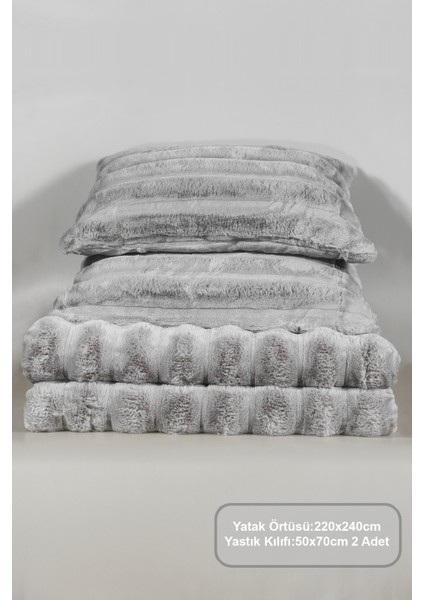 Marsel Comfort Uyku Seti (220X240 Cm) Gri