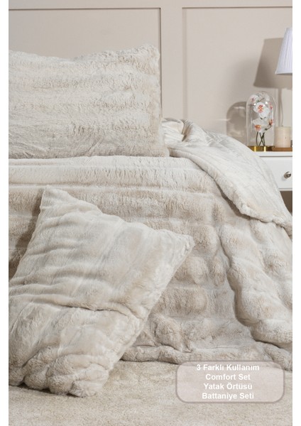 Marsel Comfort Uyku Seti (220X240 Cm) Vizon