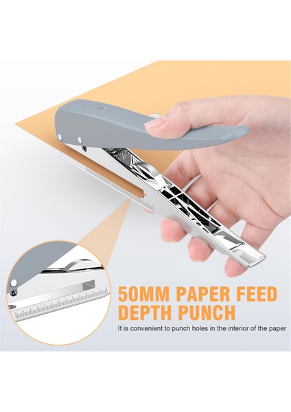 Ağır Hizmet Tipi Tek Delikli Yumruk Delik Delme 25 Sayfa Kapasite Kağıt Punch Için Kağıt Kimlik Pvc Kartlar Scrapbook 3mm (Yurt Dışından) indirimleri