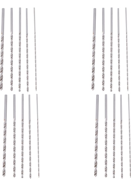 20PCS Ekstra Uzun Hızlı Çelik Matkap Ucu Setleri Düz Şaft Twist Matkap Bit Aracı 2-5mm Ahşap Için (Yurt Dışından)