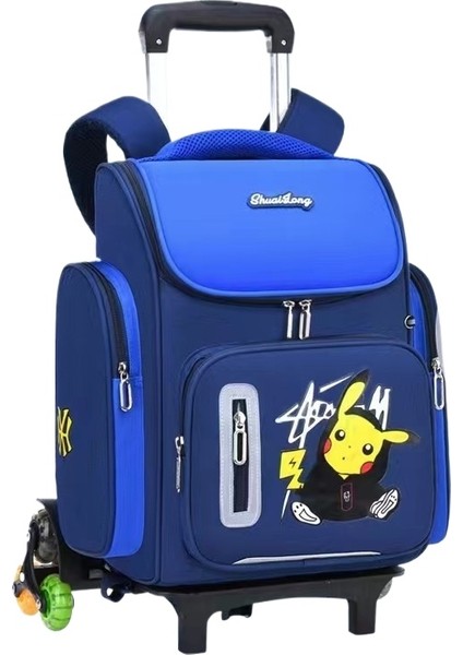 Ikinci Ila Altıncı Sınıf Erkekler ve Kadınlar Için Yeni Arabayla Okul Çantası, Su Geçirmez 2025 Yeni Büyük Kapasiteli Arabayla Çantası = (Yurt Dışından)