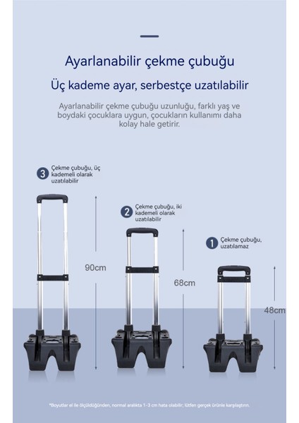 Ikinci Ila Altıncı Sınıf Erkekler ve Kadınlar Için Yeni Arabayla Okul Çantası, Su Geçirmez 2025 Yeni Büyük Kapasiteli Arabayla Çantası = (Yurt Dışından) fiyatları