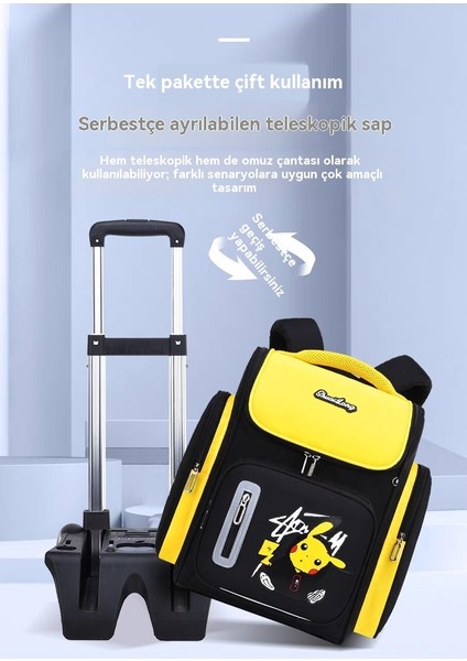 Ikinci Ila Altıncı Sınıf Erkekler ve Kadınlar Için Yeni Arabayla Okul Çantası, Su Geçirmez 2025 Yeni Büyük Kapasiteli Arabayla Çantası = (Yurt Dışından) modelleri