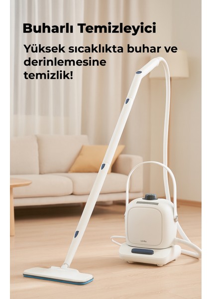 NV281A Çok Fonksiyonlu 34 Adet Başlık Hediyeli Buharlı Temizleyici- Buharlı Temizlik Makinesi fiyatları