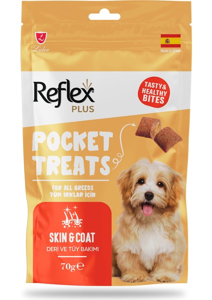 Köpek Ödül Maması Semı Moıst Kuzu Pirinç + Pocket Treats Deri ve Tüy Bakımı modelleri
