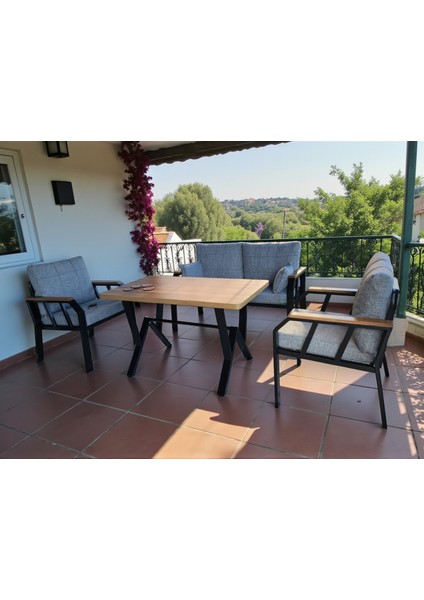 NERGİZ 2 1 1 MASA BAHÇE BALKON MUTFAK MOBİLYASI,KAYRAK GRİ fiyatları