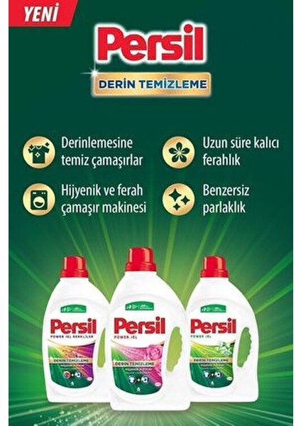 Sıvı Çamaşır Deterjanı Gülün Büyüsü 2 x 1690 ml Derin Temizleme ve Hijyen