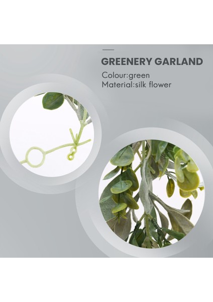 Kuzular Kulak Garland yeşillik ve okaliptüs asma/38 inç uzunluğunda/açık renkli sürünmüş yapraklar/yumuşak ve drapey düğün (Yurt Dışından) indirimleri