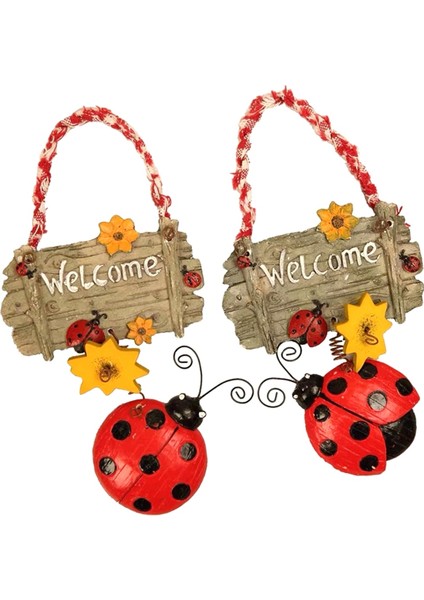 Karikatür Lady Blug Flower Hoş Geldiniz Kartı Sevimli Numara Süsleme Ev Kapısı Dekorasyon Ayçiçeği Listeleme Işaret El Sanatları (Yurt Dışından)