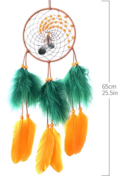 Dream Catcher Dreamcatcher-Kaz Tüyü ve Hindi Tüyü ile Sıcak Sonbahar, Ev Yatak Odası Dekoru Için El Yapımı (Yurt Dışından) indirimleri