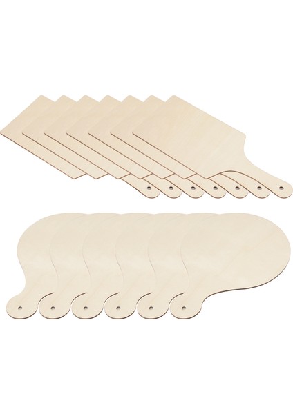 12PCS Mini Ahşap Kesme Tahtaları Tutamalı Ahşap Kesme Tahtası Ev Mutfak Yemek Dekoru Için Bitmemiş Tahsiler (Yurt Dışından) fiyatları