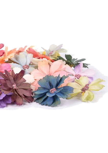 50PCS Ipek Papatya Başı Mini Ev Düğün Dekorasyon Diy Karalama Defteri Noel Çelenk Başlıkları Yapay Papatya Başları (Yurt Dışından) indirimleri