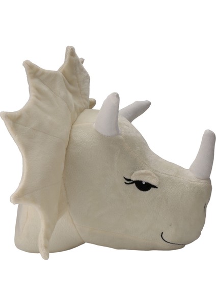 2 Adet Dinozor Kafa Duvar Süsleri 3D Sevimli Kreş Odası Oturma Odası Bebek (Yurt Dışından)