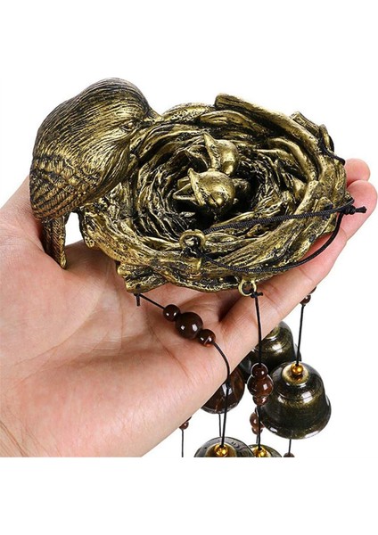 1pcs Kuş Yuvası Rüzgar Çanları, Bahçe, Bahçe, Veranda ve Ev Dekorasyonu Için 12 Adet Bronz Çan ile Rüzgar Çanları (Yurt Dışından) fırsatları
