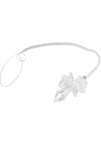 Modern Gökkuşağı Kristal Melek Chakra Suncatcher Araba Charm Kolye Otomatik Dikiz Aynası Asılı Dekor -Transparent (Yurt Dışından) fiyatları