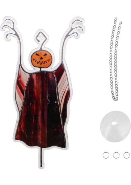 Cadılar Bayramı Spooky Suncatcher Pencere Panelleri Için Güneş Yakalayıcı, Benzersiz Ürkütücü Cadılar Bayramı Süs Süsleri Ev Için (Yurt Dışından)