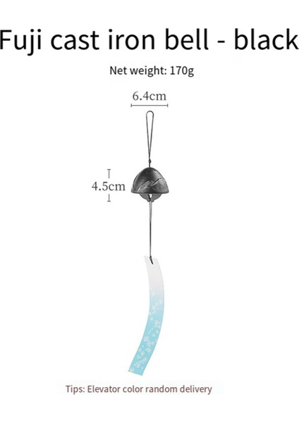 Siyah Japon Rüzgar Chime Güney Dökme Demir Kaya Rüzgar Çiğnen (Yurt Dışından) modelleri