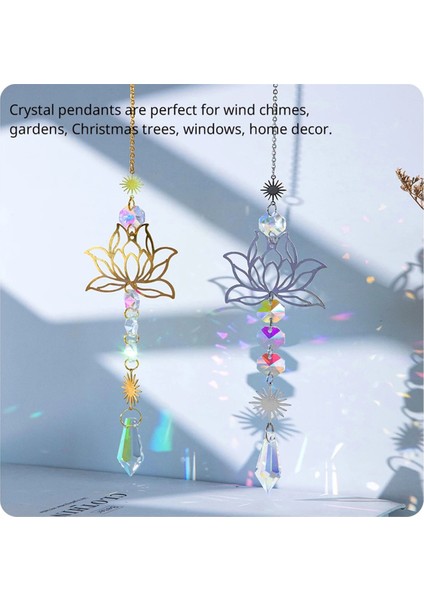1pc Yapay Kristal Suncatcher Cazibesi El Yapımı Uygulanabilir Ev Rüzgar Kolye Açık Bahçe A (Yurt Dışından)