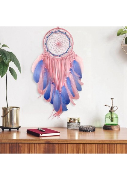 Dream Catcher El Yapımı Geleneksel Renkli Tüy Rüya Kağıdı, Decor-B Için Ev Duvar Dekorasyon Zanaat Süsü Asılı (Yurt Dışından) modelleri