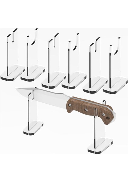 4set bıçak ekran standı, akrilik bıçak tutucu koleksiyoncusu, ev dekorasyonu için tek bıçak tutucu (açık dip) (Yurt Dışından) fiyatları