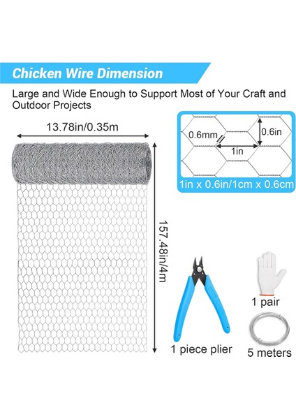Tavuk Teli Örgü 13.7 x 157 Gümüş Çiçek Tavuk Teli Kümes Hayvanları Netting Altıgen Galvanizli Pvc Kaplı Tel Örgü (Yurt Dışından) indirimleri